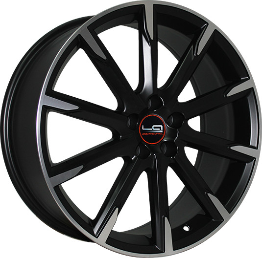 фото диска Replica LA R19 ET42 DIA63,3 PCD:5/108 МАТОВЫЙ ЧЕРНЫЙ ПОЛИРОВАННЫЙ