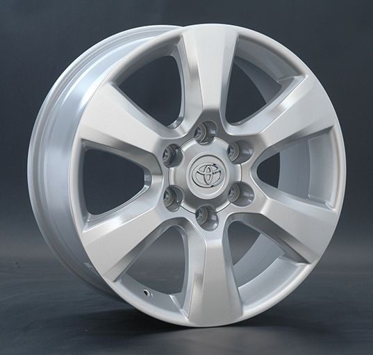 фото диска Replica LA R17 ET25 DIA106,1 PCD:6/139,7 серебро с черной полировкой