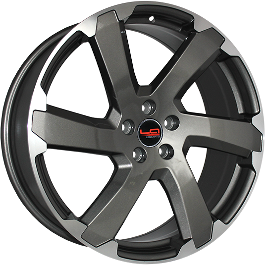 фото диска Replica LA R19 ET49 DIA67,1 PCD:5/108 насыщенный темно-серый с полированным ободом