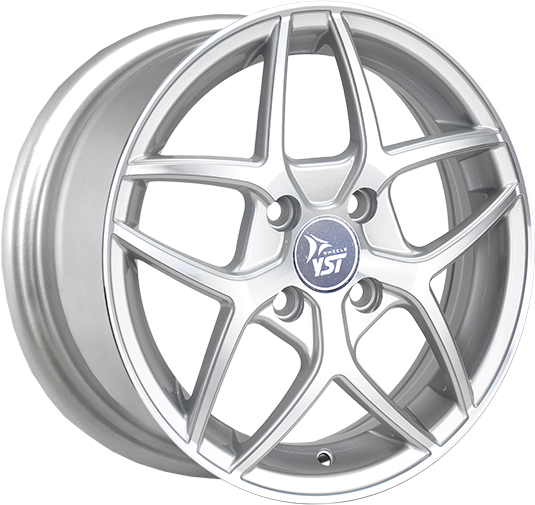 фото диска YST R14 ET49 DIA56,6 PCD:4/100 серебристый полированный