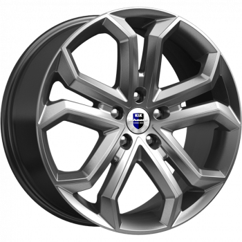 фото диска КиК R19 ET45 DIA67,1 PCD:5/108 Серый тёмный глянцевый