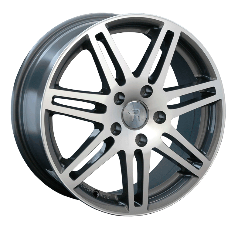 фото диска Replica Replay R17 ET45 DIA66,6 PCD:5/112 темно-серебристый с полировкой по лицевой части+порошковый лак