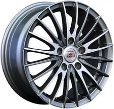 фото диска Alcasta R16 ET38 DIA67,1 PCD:5/114,3 темно-серебристый с полировкой по лицевой части