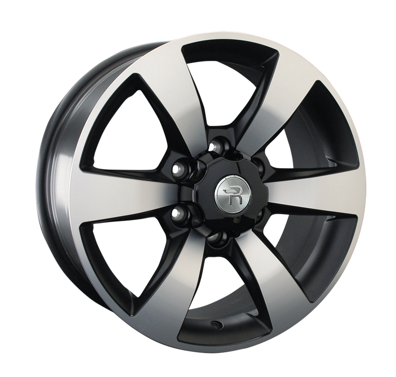 фото диска Replica Replay R18 ET33 DIA100,1 PCD:6/139,7 черный матовый полированный+порошковый лак