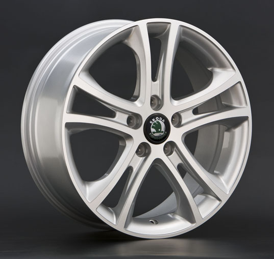 фото диска Replica LA R17 ET49 DIA57,1 PCD:5/112 серебристый полированный