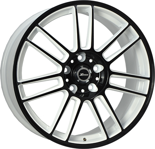 фото диска X-RACE R17 ET45 DIA60,1 PCD:5/114,3 белый+черный