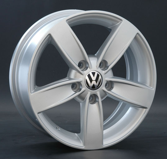 фото диска Replica LA R15 ET47 DIA57,1 PCD:5/112 серебро с черной полировкой