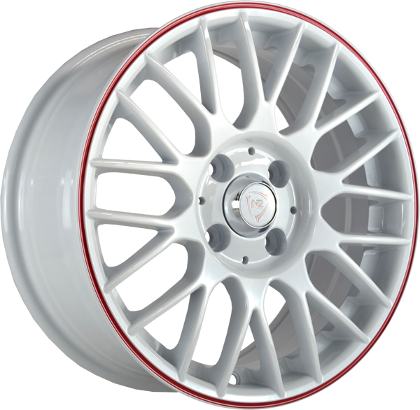 Купить диск NZ SH668 R14 5,5j 4/98 ET35 D58,6 белый с красной