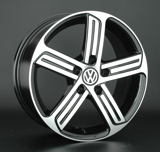 фото диска Replica LA R16 ET46 DIA57,1 PCD:5/112 черный полированный