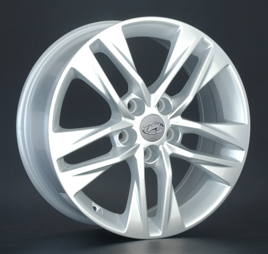 фото диска Replica LA R17 ET41 DIA67,1 PCD:5/114,3 серебро с черной полировкой