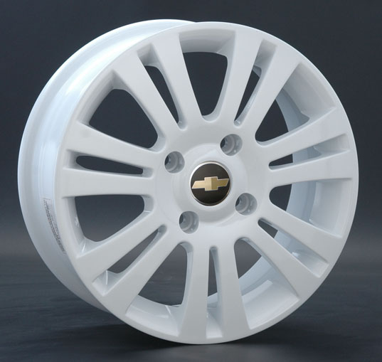 фото диска Replica LA R15 ET44 DIA56,6 PCD:4/114,3 белый+черный пластиковые вставки