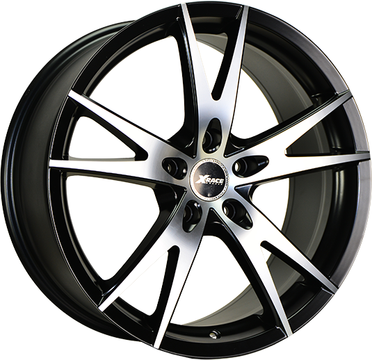 фото диска X-RACE R16 ET40 DIA66,1 PCD:5/114,3 черный матовый полированный