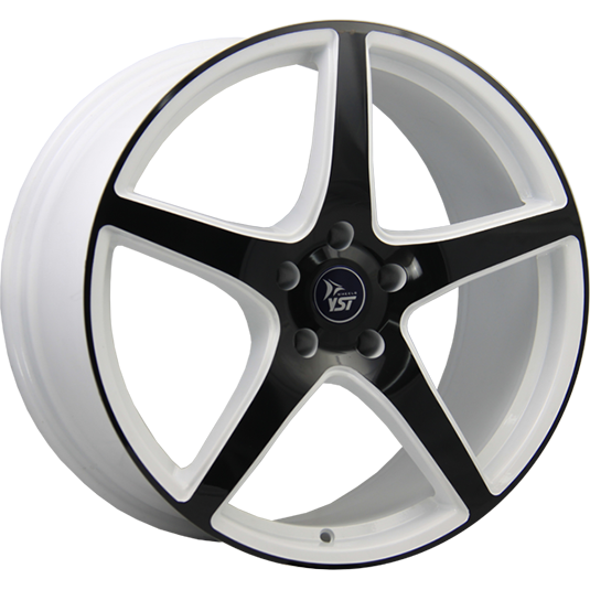 фото диска YST R16 ET38 DIA58,6 PCD:4/98 чёрный + белый