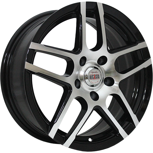 фото диска Alcasta R17 ET45 DIA60,1 PCD:5/114,3 черный полированный