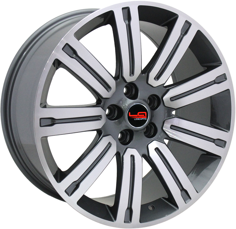 фото диска Replica LA R20 ET45 DIA63,3 PCD:5/108 НАСЫЩЕННЫЙ ТЕМНО-СЕРЫЙ ПОЛНОСТЬЮ ПОЛИРОВАННЫЙ